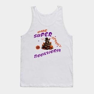 One super spooky bookworm Tank Top